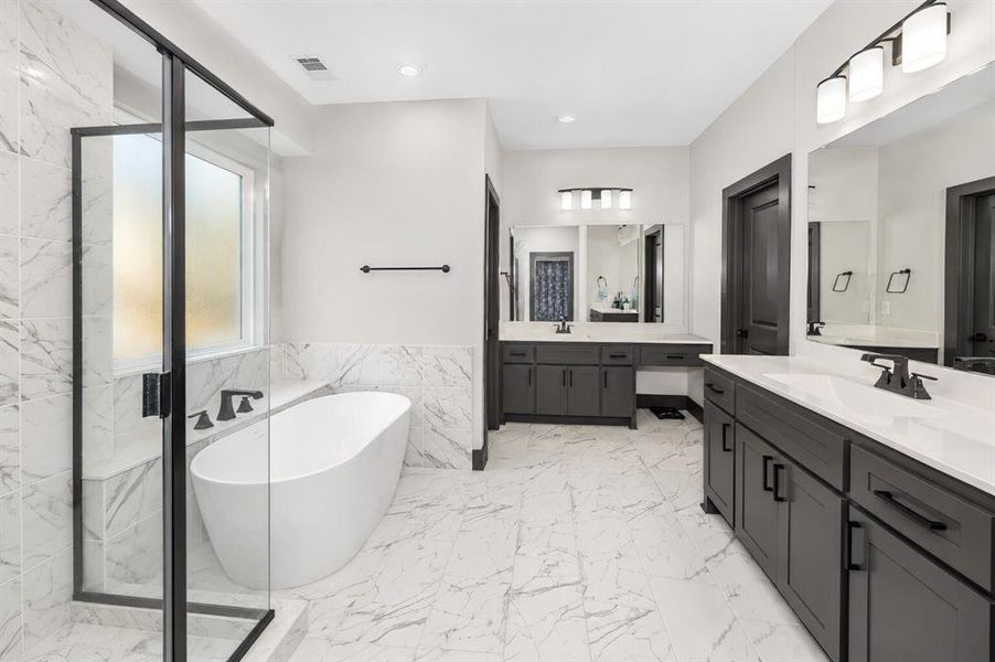 Furnished interior view inside a new home in , Little Elm (Image 8).