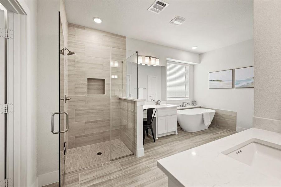 Furnished interior view inside a new home in , Haslet (Image 27).