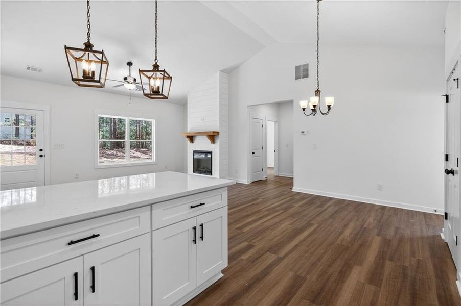 Furnished interior view inside a new home in , Cedartown (Image 12).