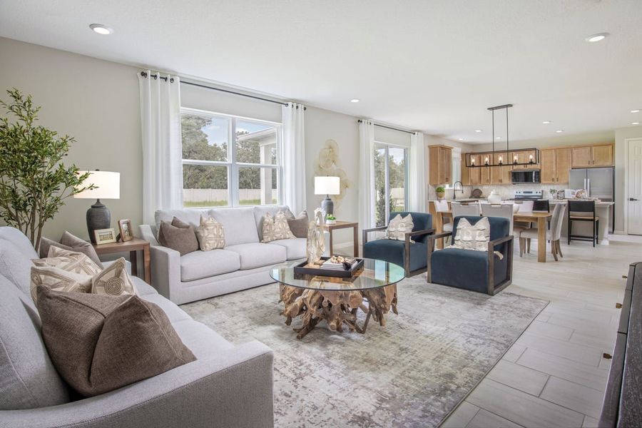 Representative furnished interior of a home built from the Plan 2566 Modeled by KB Home in Sandal Key II, Weeki Wachee (Image 4).