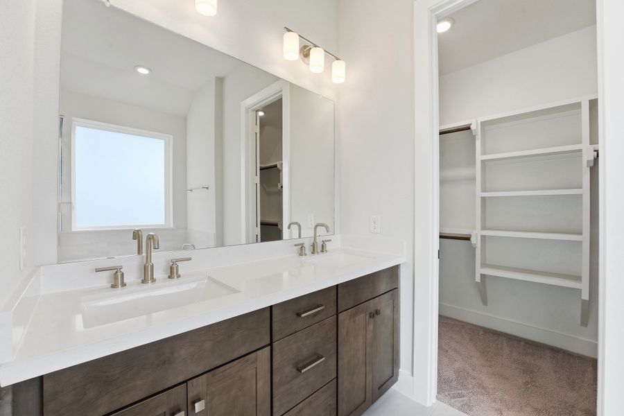 Furnished interior view inside a new home in Bridgeland, Cypress (Image 8).