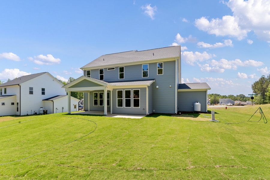 Representative exterior details of a home built from the The Whitley by RobuckHomes in Baylee Ridge, Selma (Image 71).