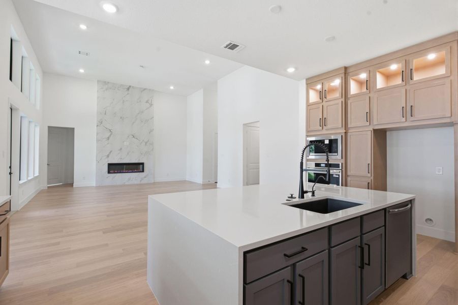 Furnished interior view inside a new home in Friendswood Trails 70' Homesites, Friendswood (Image 9).