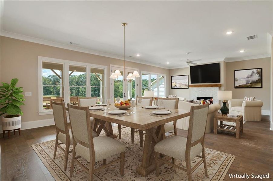 Furnished interior view inside a new home in , Statham (Image 14).