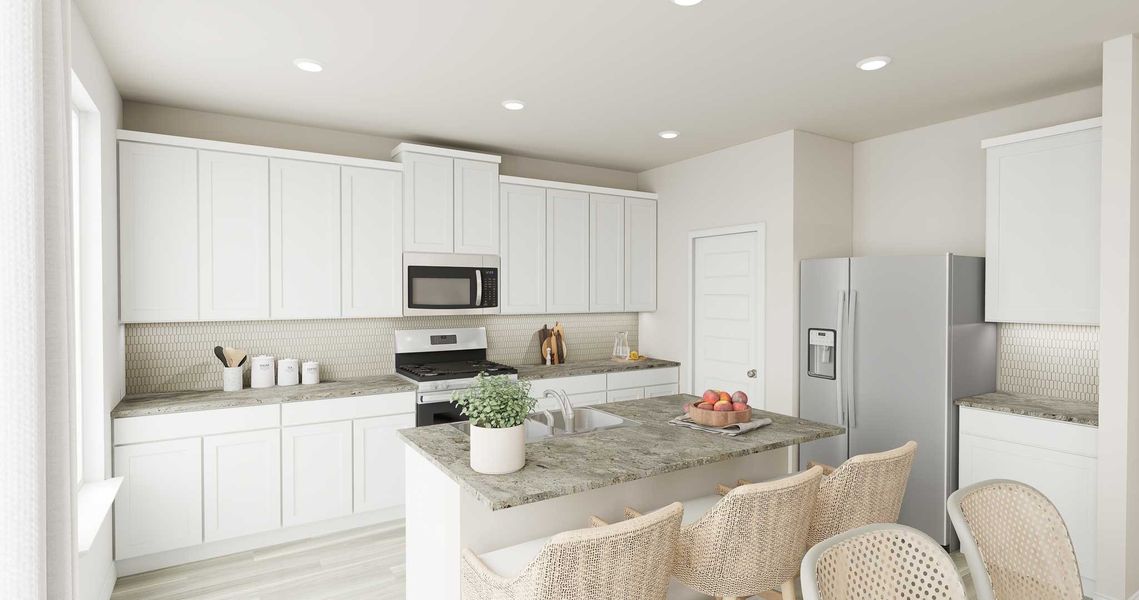 Furnished interior view inside a new home in Mason Woods, Cypress (Image 3).