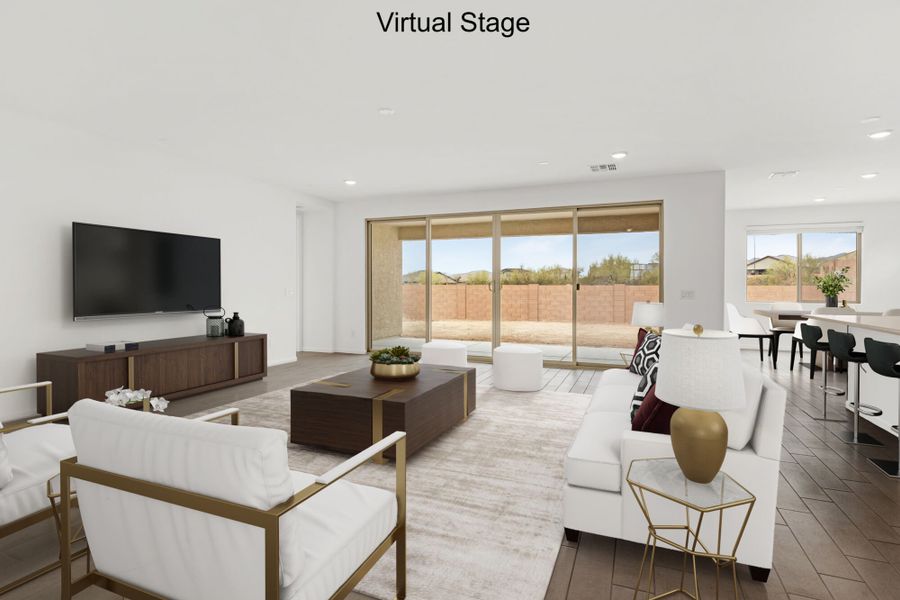 Furnished interior view inside a new home in Montelena, Marana (Image 2). Furnished interior view inside a new home in Montelena, Marana (Image 2).