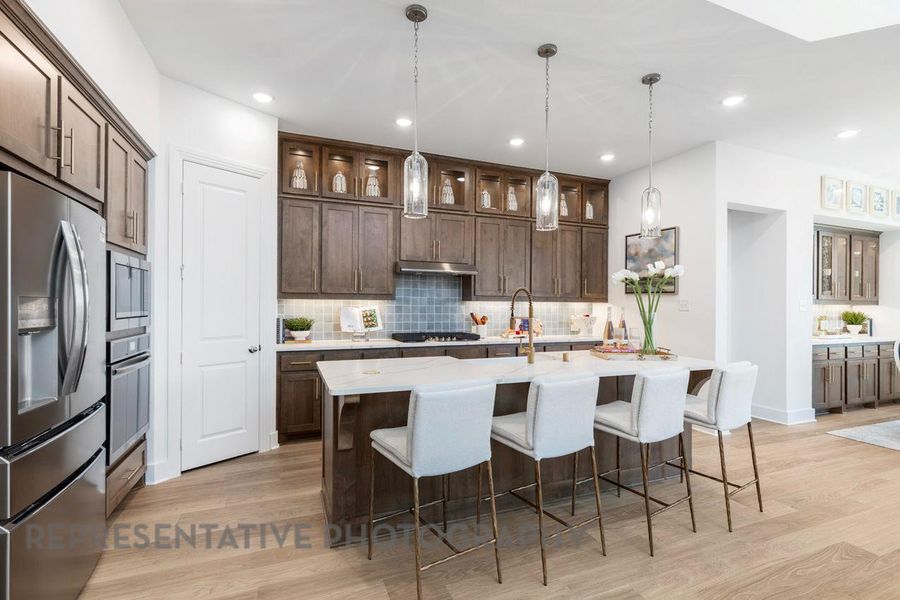 Furnished interior view inside a new home in Lariat: 50ft. lots, Liberty Hill (Image 27).