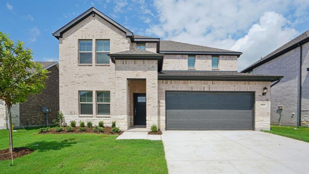 Front exterior of a new home in Windmore, Princeton, TX, highlighting curb appeal (Image 1). Front exterior of a new home in Windmore, Princeton, TX, highlighting curb appeal (Image 1).