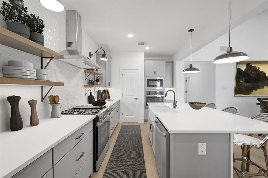 Furnished interior view inside a new home in Timberbrook, Justin (Image 14).