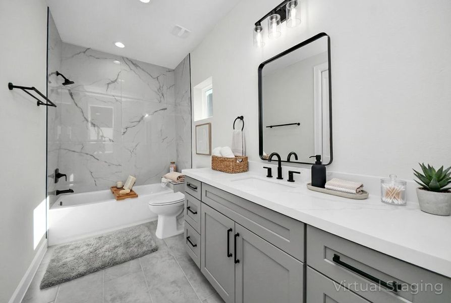 Furnished interior view inside a new home in , Houston (Image 13).