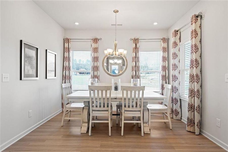 Furnished interior view inside a new home in Allen Manor, Hoschton (Image 11).