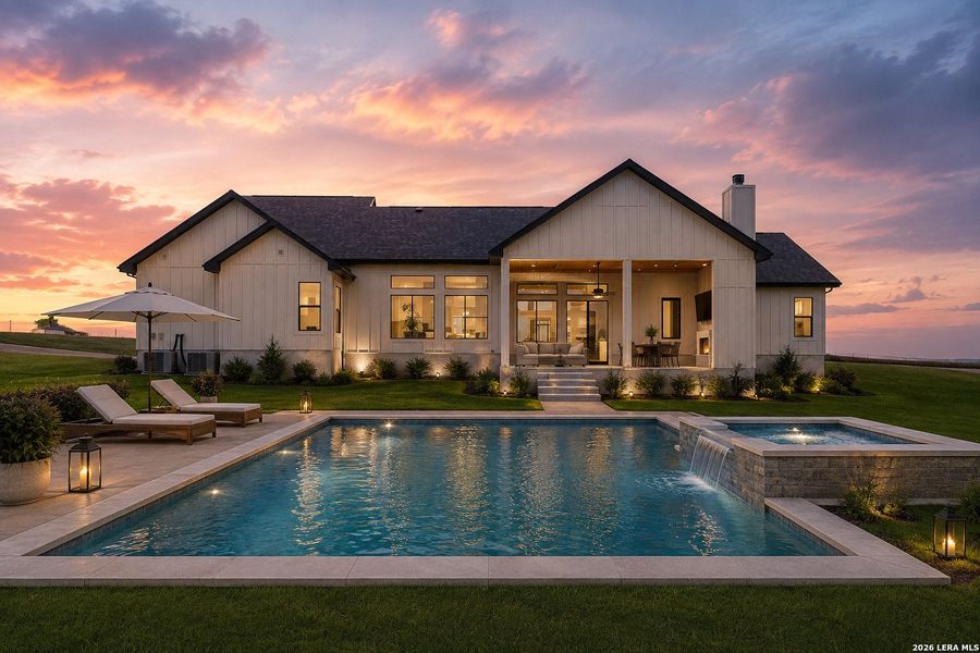 Exterior details and patio area of a home in , La Vernia (Image 27).