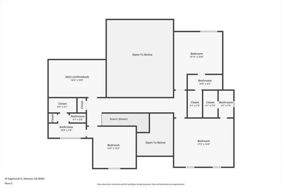 2D floor plan layout of this home in , Newnan, GA (Image 7).