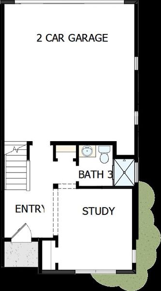 2D floor plan layout of this home in Central Living at Craig, Charlotte, NC (Image 2). 2D floor plan layout of this home in Central Living at Craig, Charlotte, NC (Image 2).
