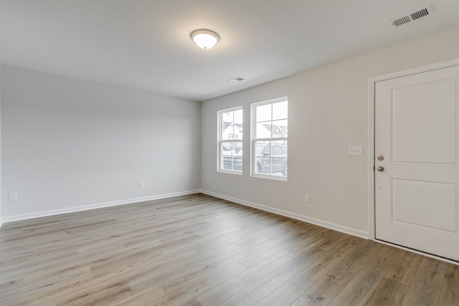 Spacious, unfurnished interior of a new home in Astoria, Columbia (Image 16). Spacious, unfurnished interior of a new home in Astoria, Columbia (Image 16).