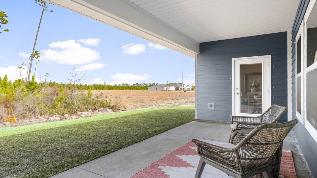 Representative furnished interior of a home built from the The Victoria by D.R. Horton in Liberty, Panama City (Image 49).