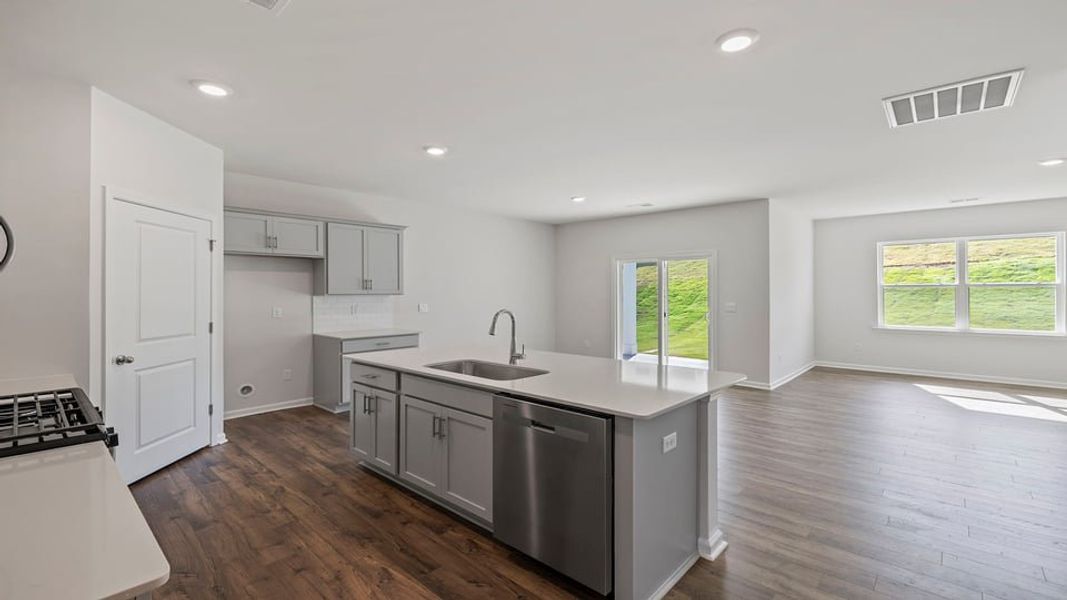 Furnished interior view inside a new home in Durbin Meadows Traditions, Fountain Inn (Image 7). Furnished interior view inside a new home in Durbin Meadows Traditions, Fountain Inn (Image 7).