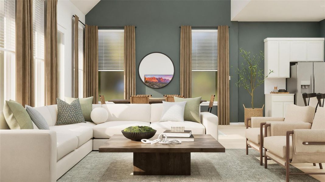 Furnished interior view inside a new home in The Preserve at Rosenberg, Rosenberg (Image 13).
