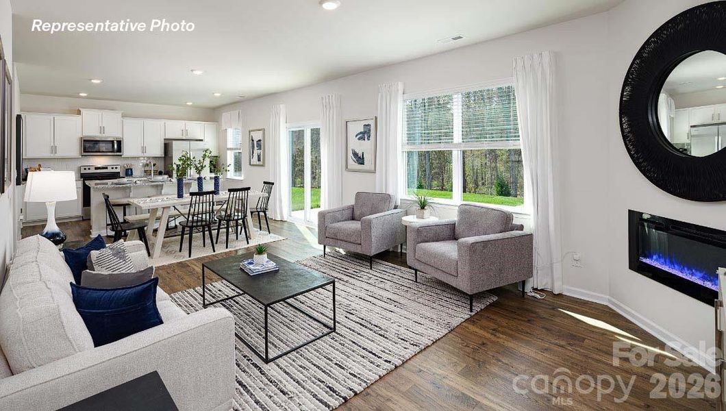 Furnished interior view inside a new home in Sonoma Hills, Charlotte (Image 9).