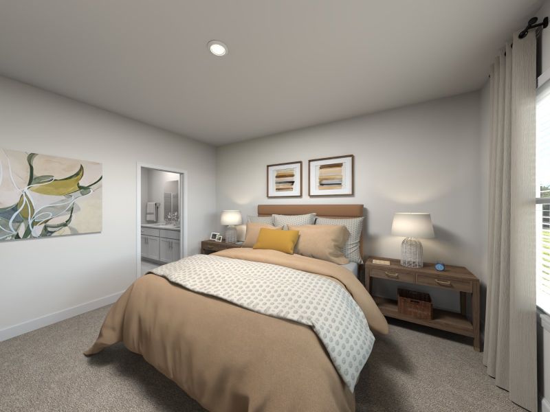 Furnished interior view inside a new home in Walnut Reserve, Conover (Image 7).