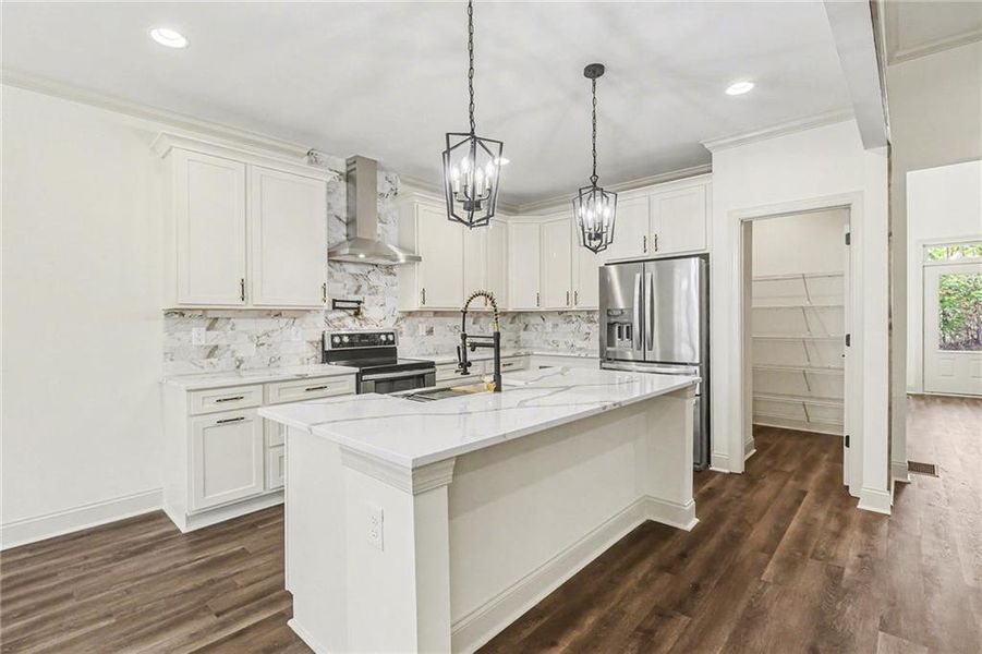 Furnished interior view inside a new home in , Dawsonville (Image 13).