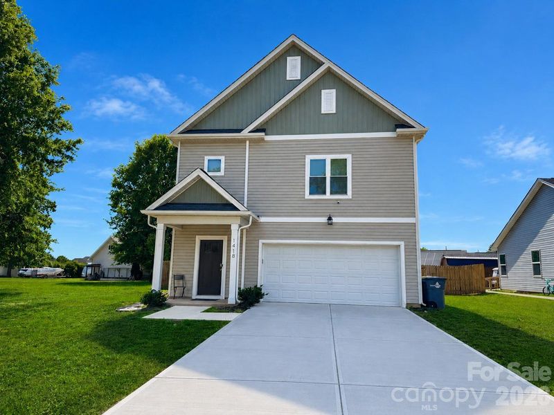 Front exterior of a new home in , Kannapolis, NC, highlighting curb appeal (Image 1). Front exterior of a new home in , Kannapolis, NC, highlighting curb appeal (Image 1).