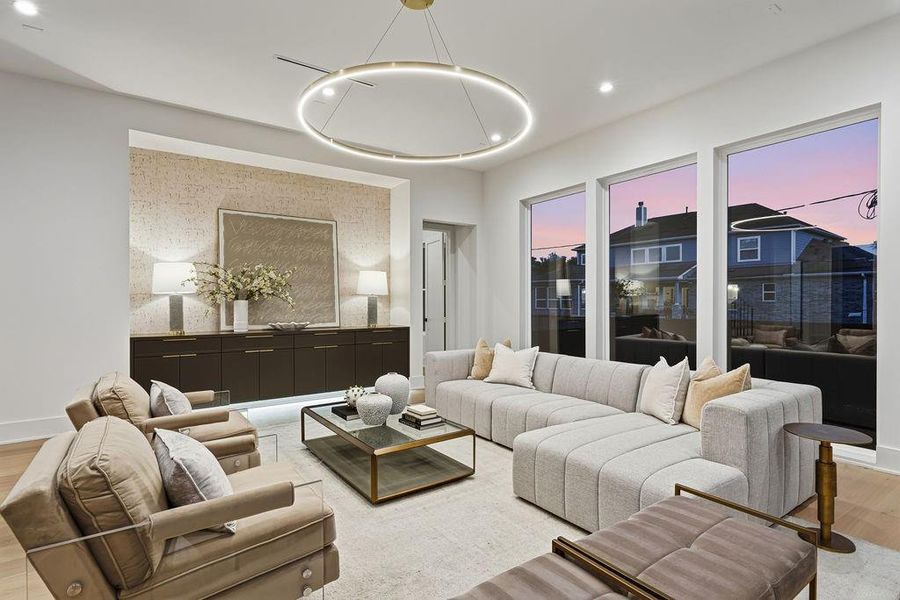 Furnished interior view inside a new home in , Houston (Image 35).