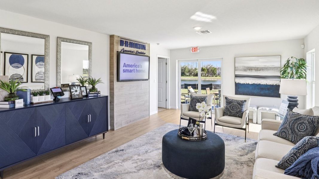 Furnished interior view inside a new home in Asher Park, Lehigh Acres (Image 3).