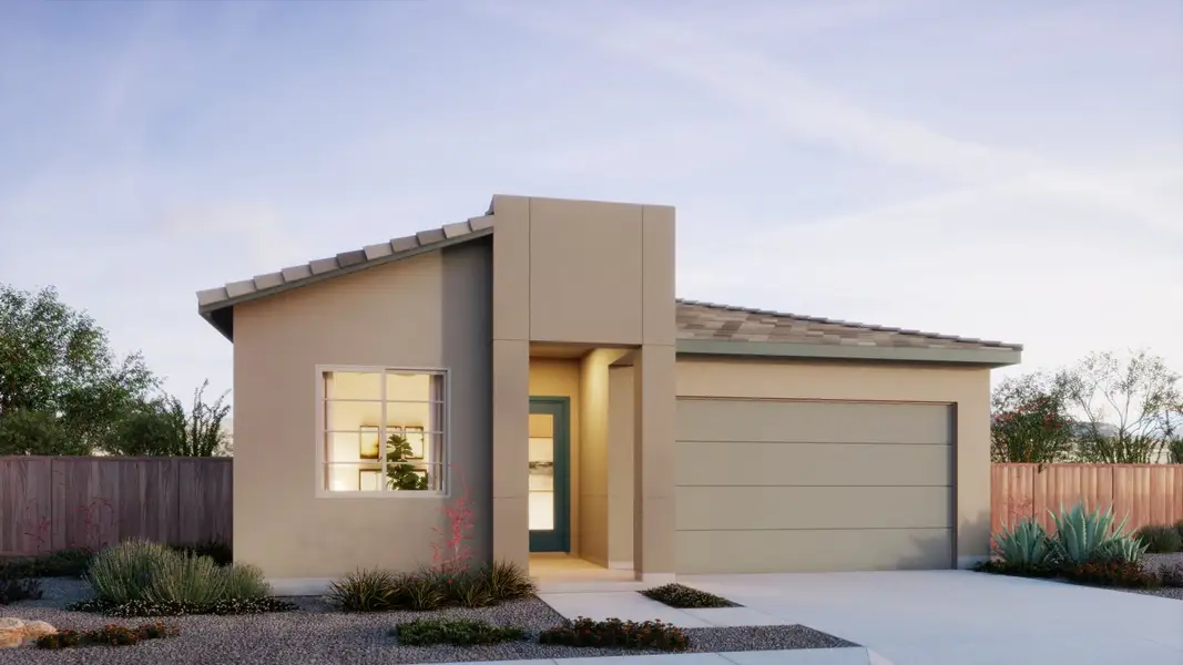Representative exterior photo of a completed home built from the Ginger by Mattamy Homes in Saguaro Reserve II, Marana, AZ (Image 2).
