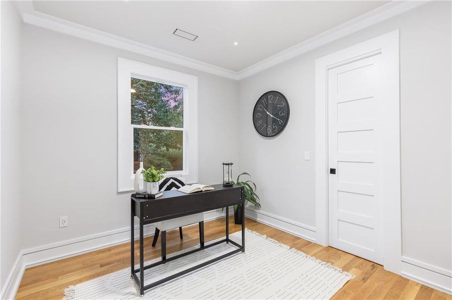 Furnished interior view inside a new home in , Decatur (Image 8).