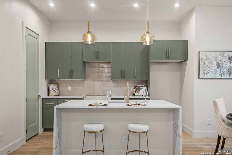 Furnished interior view inside a new home in , San Antonio (Image 8).