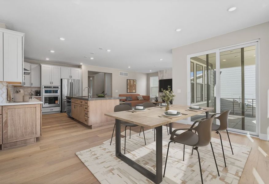 Homesite 229 Dining, Kitchen + Great Room - Virtually Staged - 4 of 9