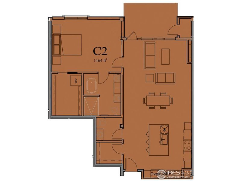 2D floor plan layout of this home in , Loveland, CO (Image 6).