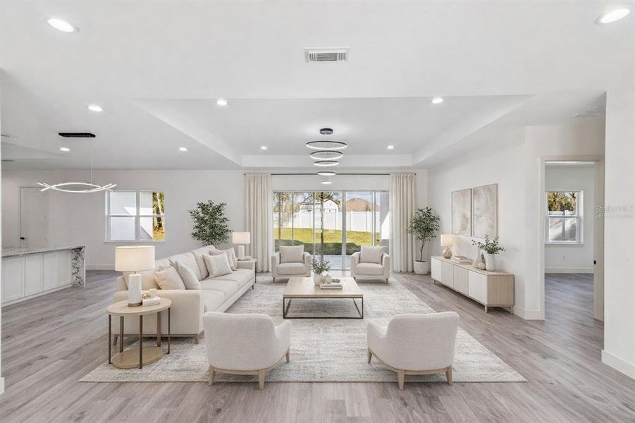 Furnished interior view inside a new home in , Leesburg (Image 12).