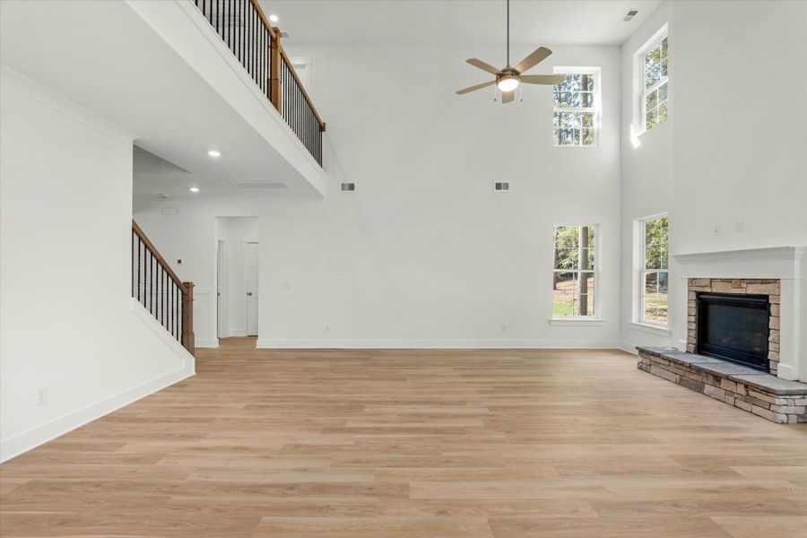 Spacious, unfurnished interior of a new home in The Village at Horse Creek, Graniteville (Image 18). Spacious, unfurnished interior of a new home in The Village at Horse Creek, Graniteville (Image 18).