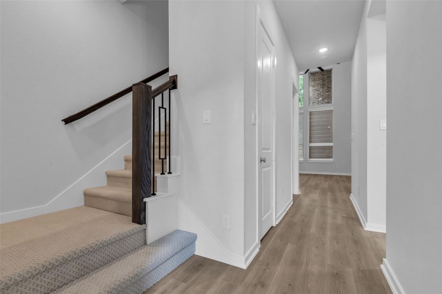 Welcoming view from the home's foyer.