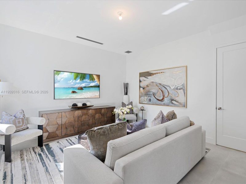 Furnished interior view inside a new home in , Miami (Image 43).