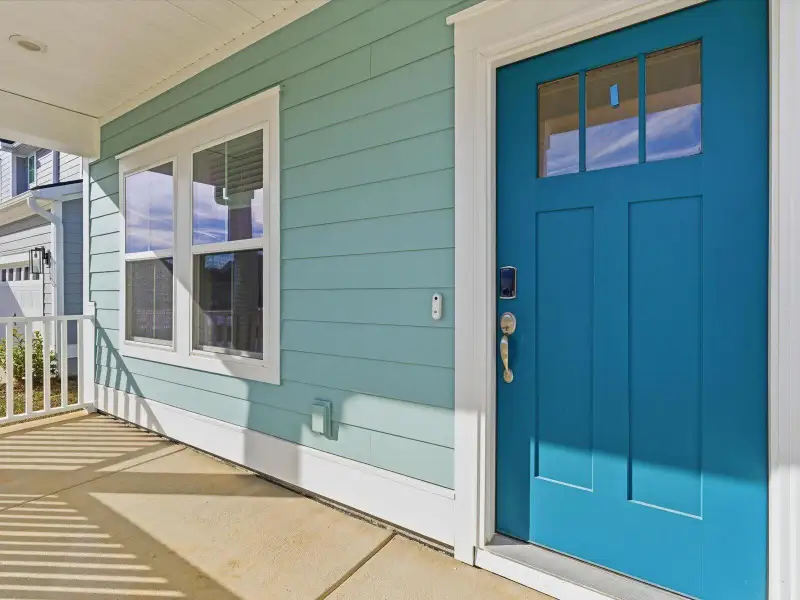 Exterior details and patio area of a home in The Coves at Lakes of Cane Bay, Summerville (Image 4).