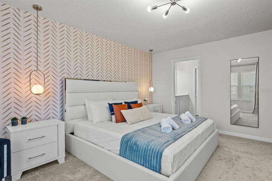 Furnished interior view inside a new home in , Clermont (Image 18).