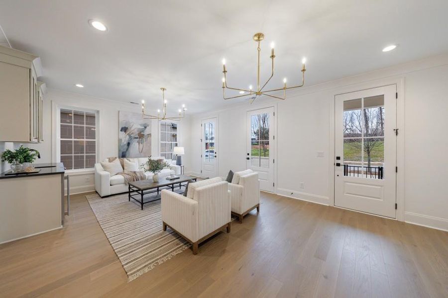 Furnished interior view inside a new home in , Alpharetta (Image 37).