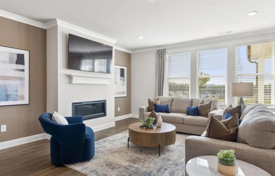 Furnished interior view inside a new home in River Pointe, Monroe (Image 7).