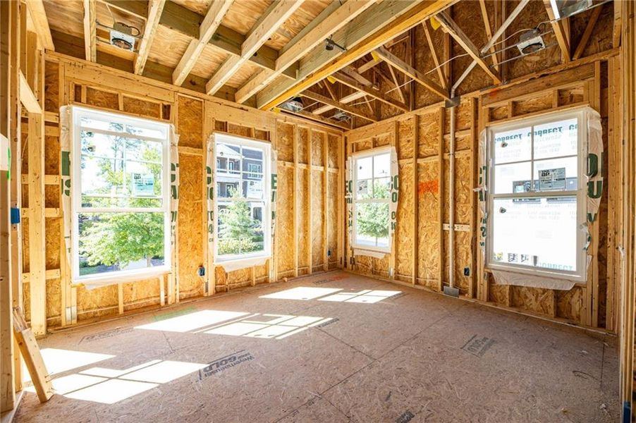 In-progress construction of a new home in , Alpharetta, GA (Image 31).