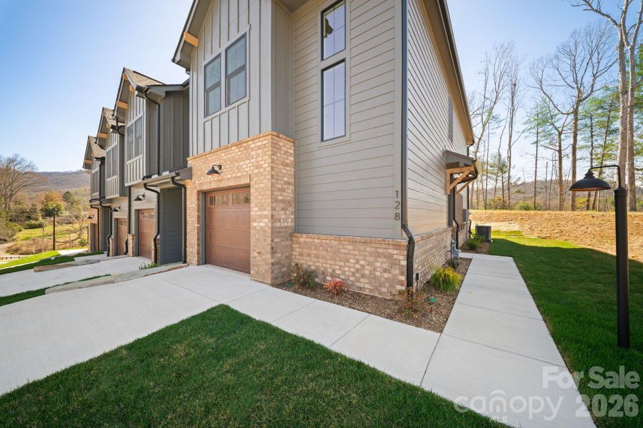 Exterior details and patio area of a home in , Asheville (Image 2). Exterior details and patio area of a home in , Asheville (Image 2).