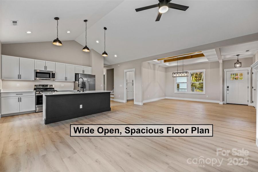 Furnished interior view inside a new home in , Asheville (Image 15).