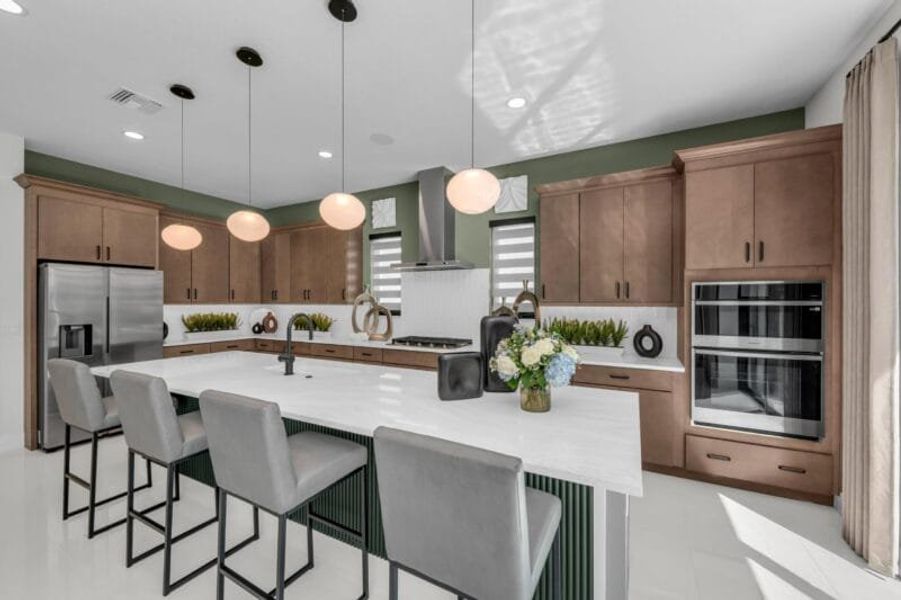 Representative furnished interior of a home built from the Silver Palm – Phase 2 by Medallion Home in Aqua, Bradenton (Image 13).