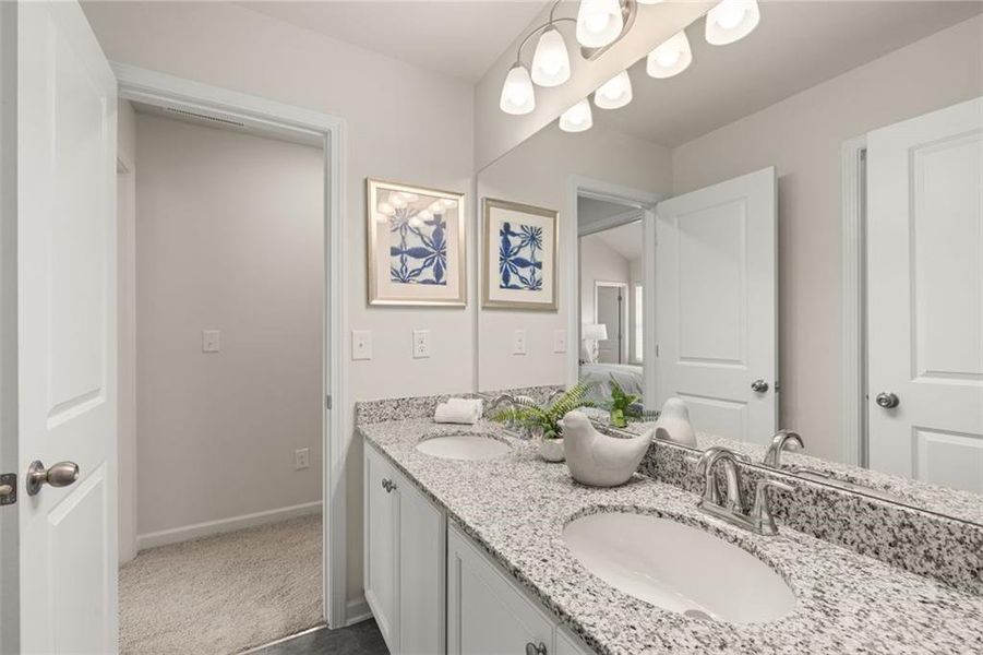 Furnished interior view inside a new home in Hillbrooke Preserve, Conyers (Image 35).
