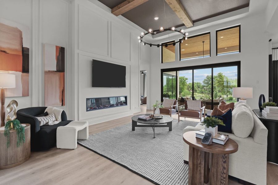 Representative furnished interior of a home built from the Savara by Chesmar Homes in Caliza Reserve, Boerne (Image 6).