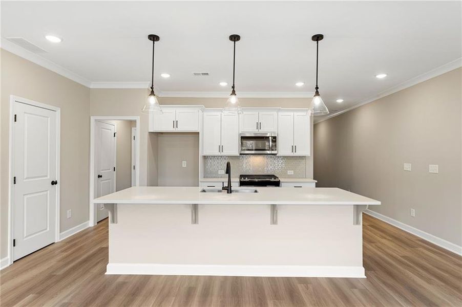 Furnished interior view inside a new home in River Walk Place, Lawrenceville (Image 5).