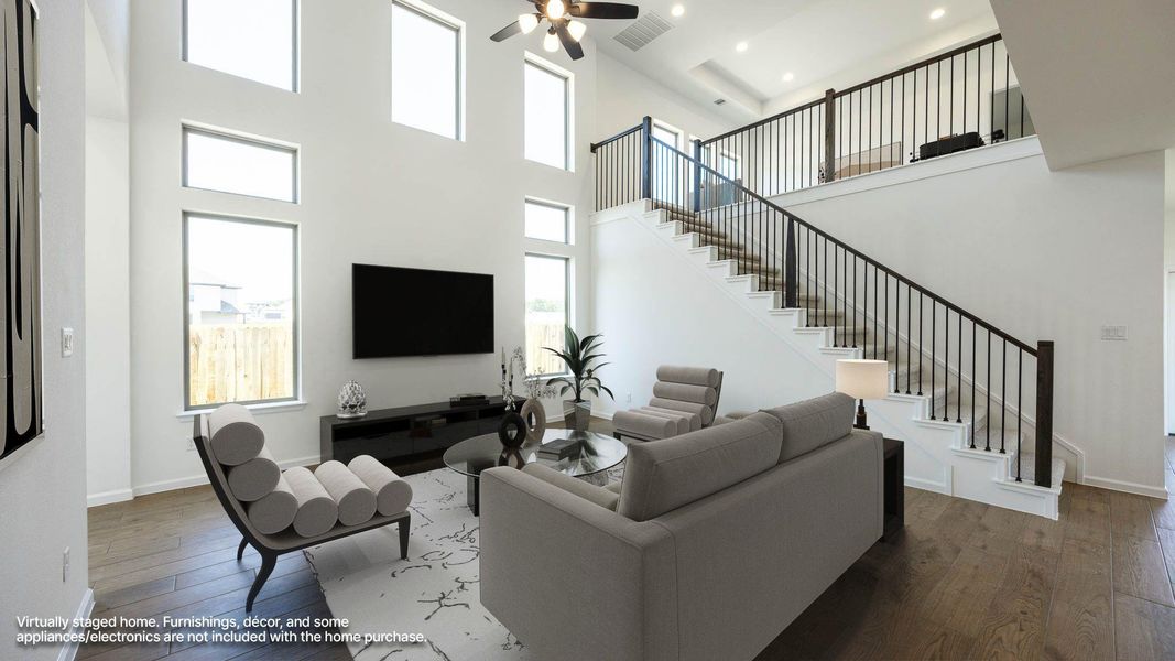 Furnished interior view inside a new home in Santa Rita Ranch - Tierra Rosa, Liberty Hill (Image 6).