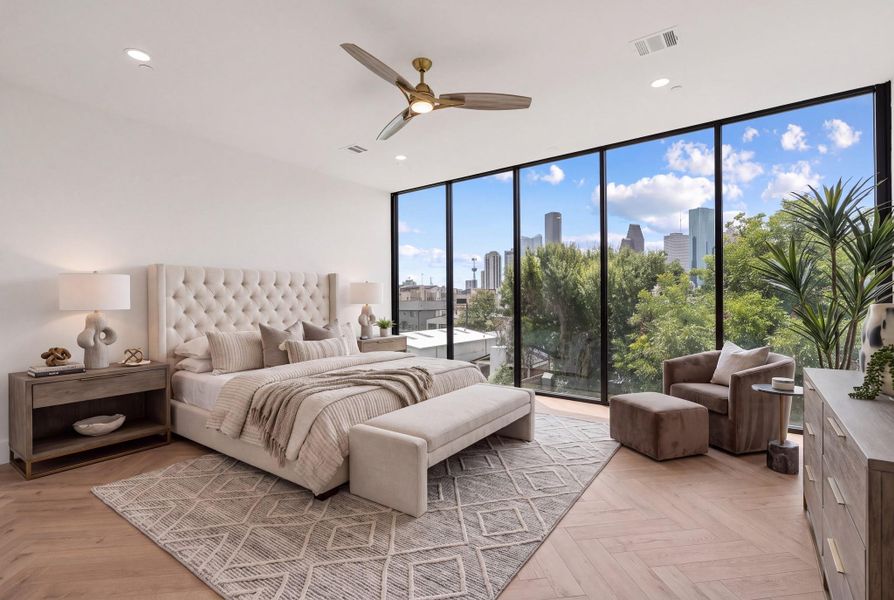 Furnished interior view inside a new home in , Houston (Image 16).